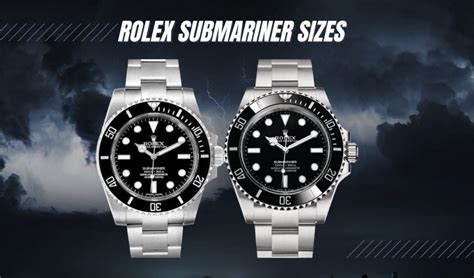 rolex submariner mm size|rolex submariner size guide.